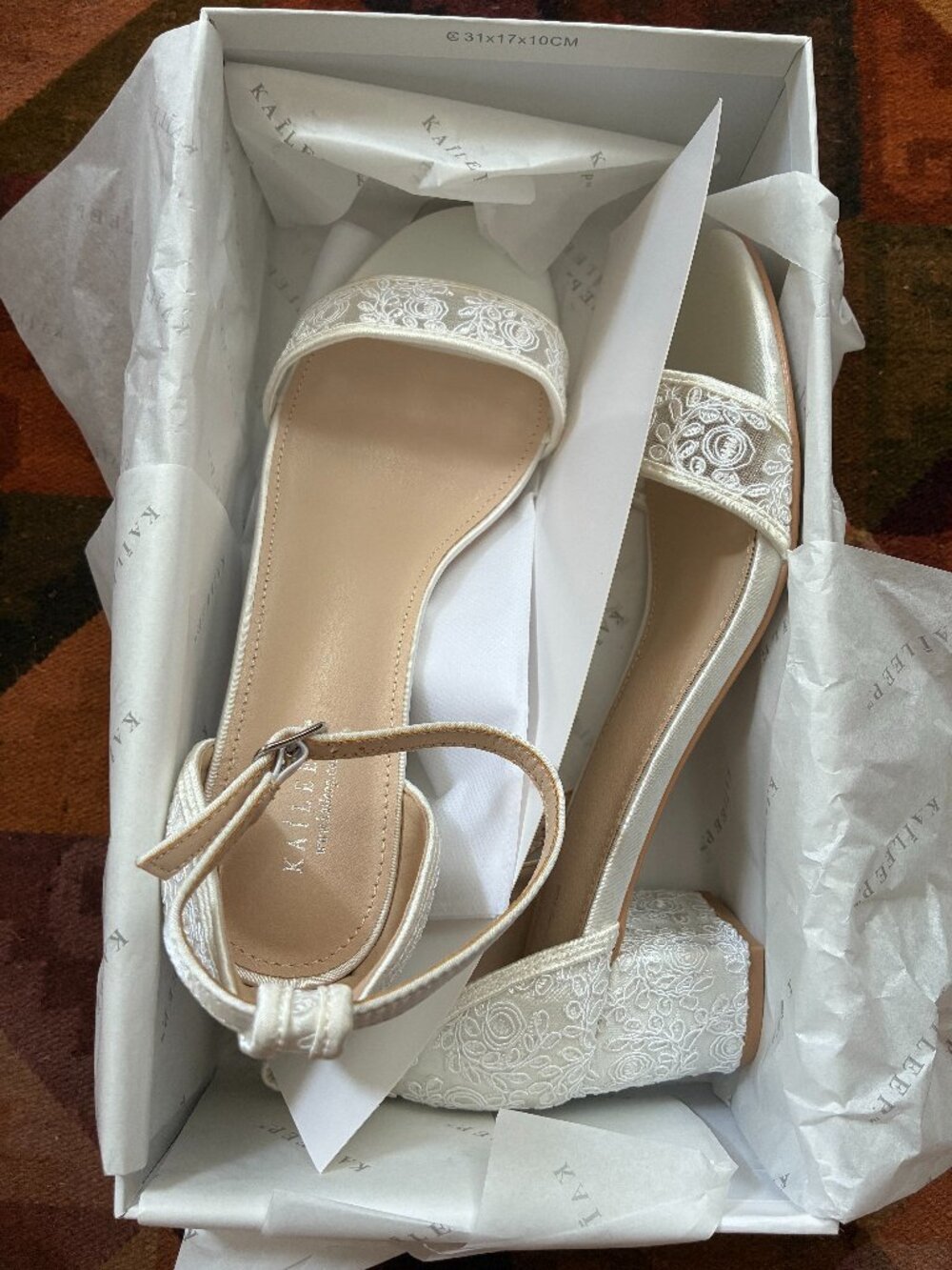 Kailee P White Wedding Sandal